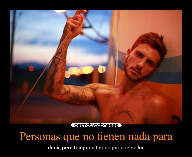 Personas que no tienen nada para - 