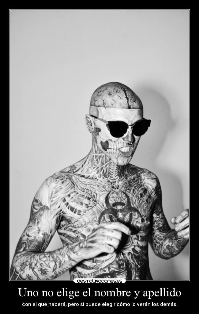 Uno no elige el nombre y apellido -