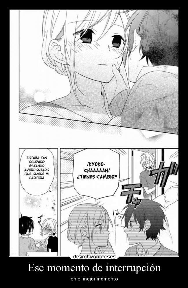 Ese momento de interrupción -