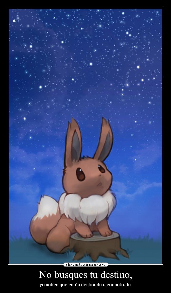 carteles destino pokemon eevee blue desmotivaciones