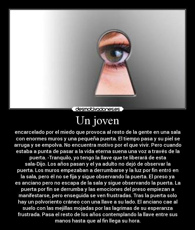 Un joven -