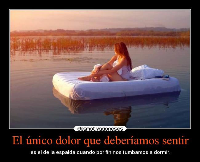El único dolor que deberíamos sentir - 
