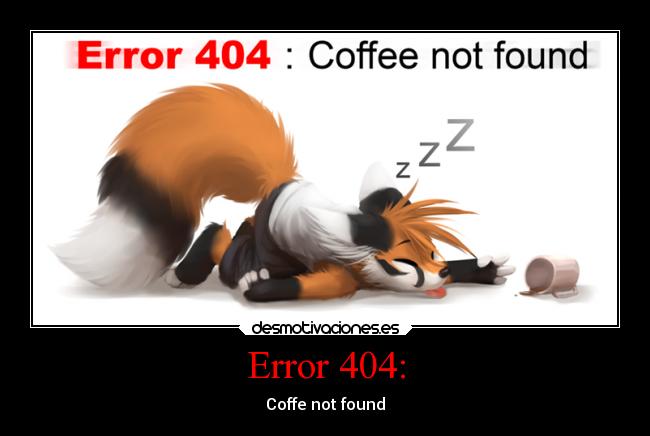 Error 404: - Coffe not found