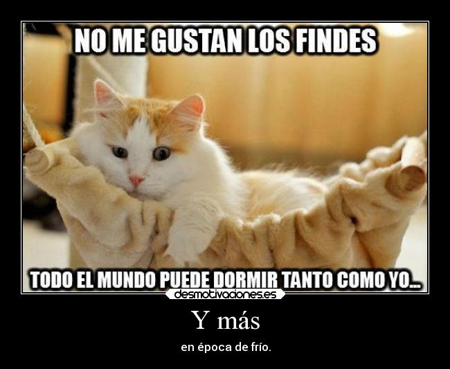 Y más - en época de frío.