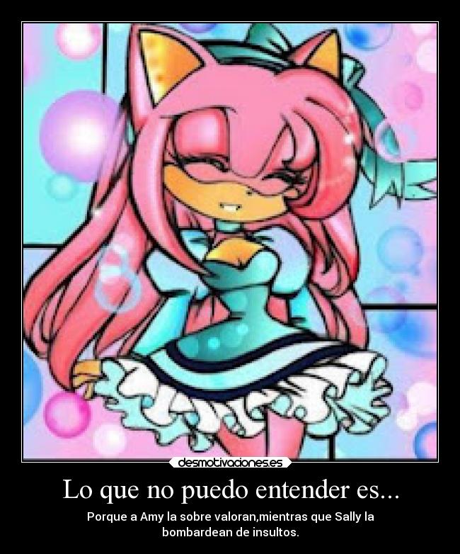 carteles enfados pregunta laurasimpson11 amy rose sally acorn desmotivaciones