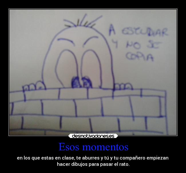 carteles escuela momentos aburridos desmotivaciones