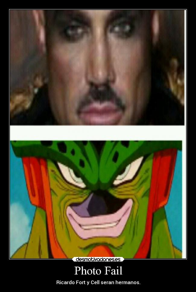 Photo Fail - Ricardo Fort y Cell seran hermanos.