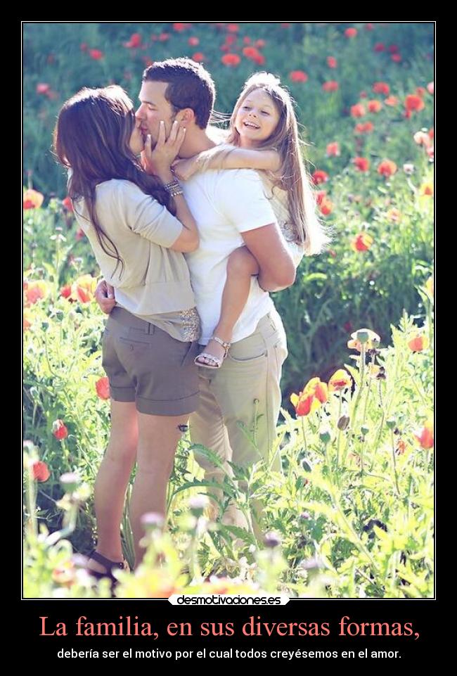 La familia, en sus diversas formas, -