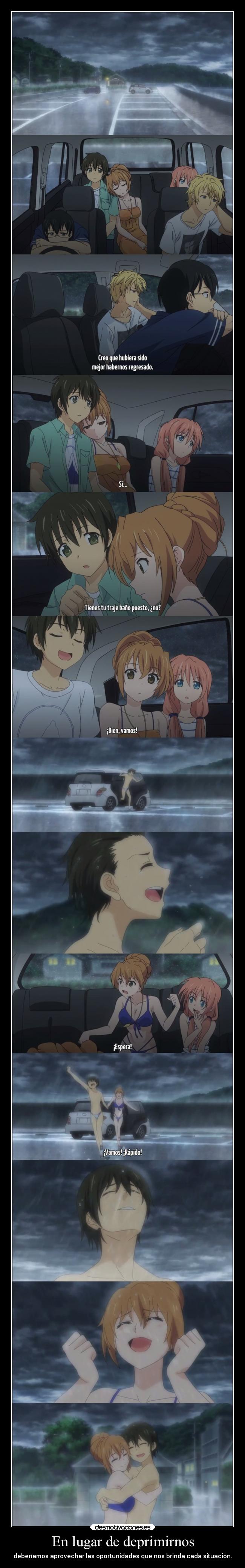 En lugar de deprimirnos -