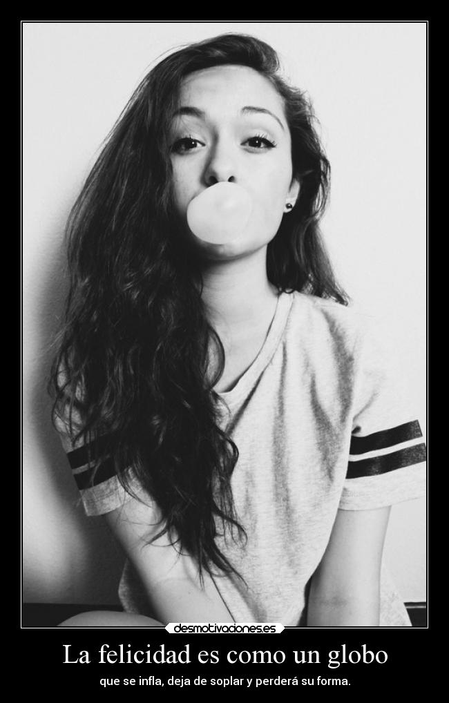 La felicidad es como un globo -