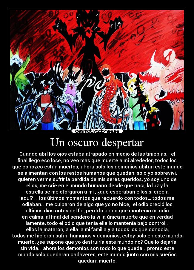 carteles frases creepypasta zalgo relatos refranes metaforas desmotivaciones