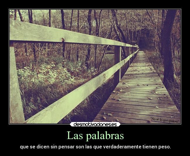 Las palabras -
