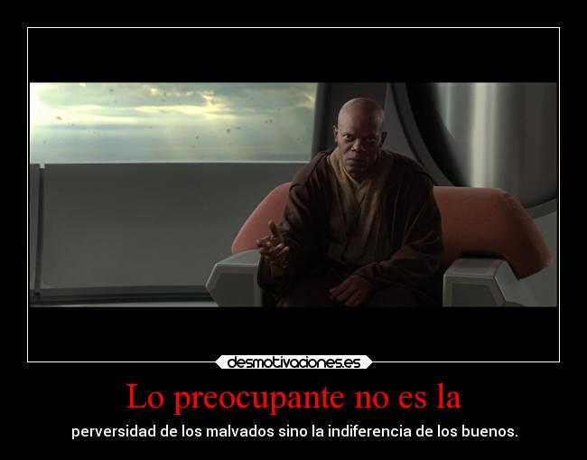 Lo preocupante no es la -