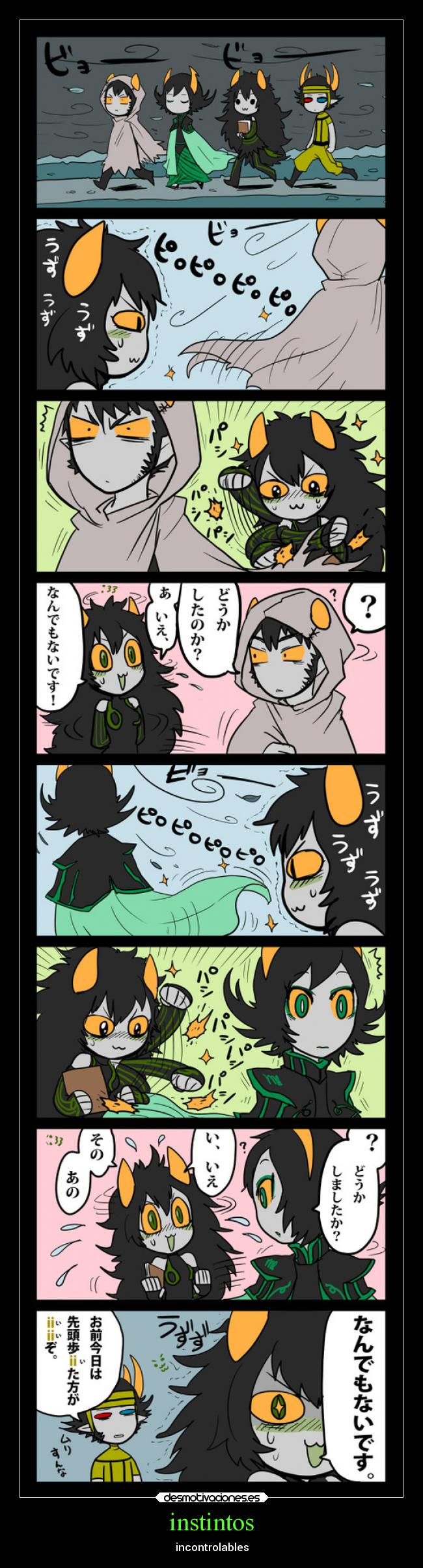 carteles gatos homestuck instintos desmotivaciones