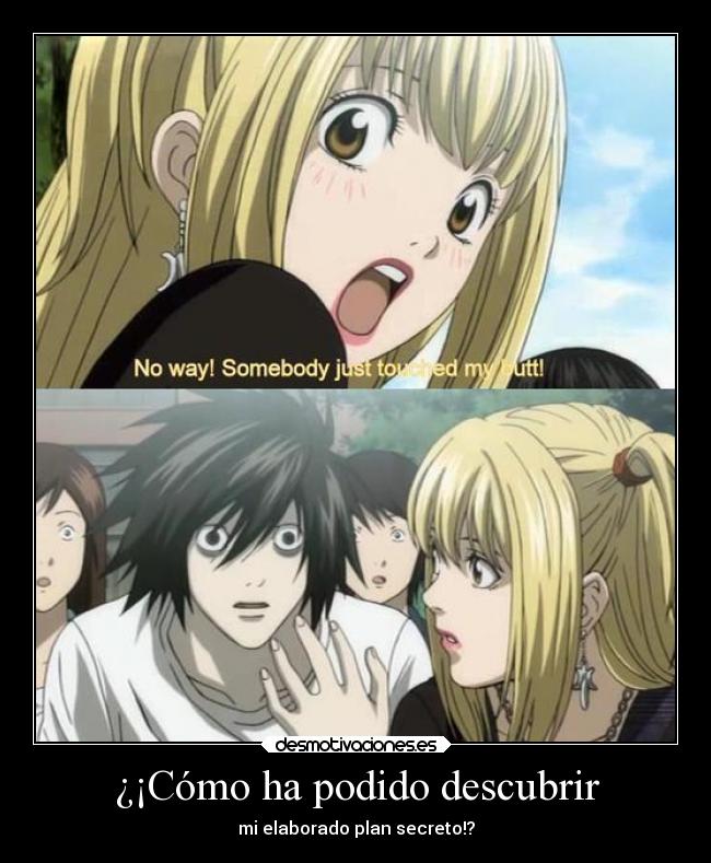 carteles graciosas mentira humor anime death note ryuzaki harukaze gotian raptorhunters kirch theinmortals desmotivaciones