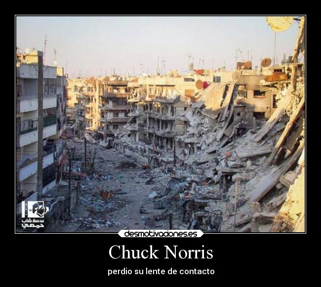 Chuck Norris - perdio su lente de contacto