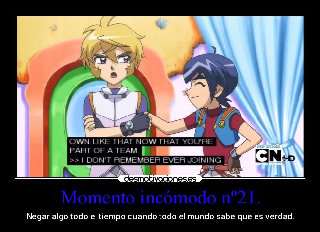 Momento incómodo nº21. -