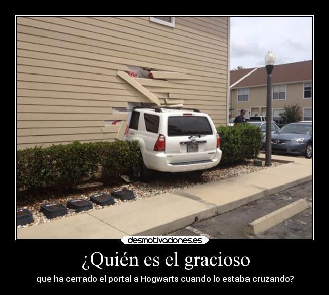 carteles humor cerrar portal hogwarts empotrado pared desmotivaciones