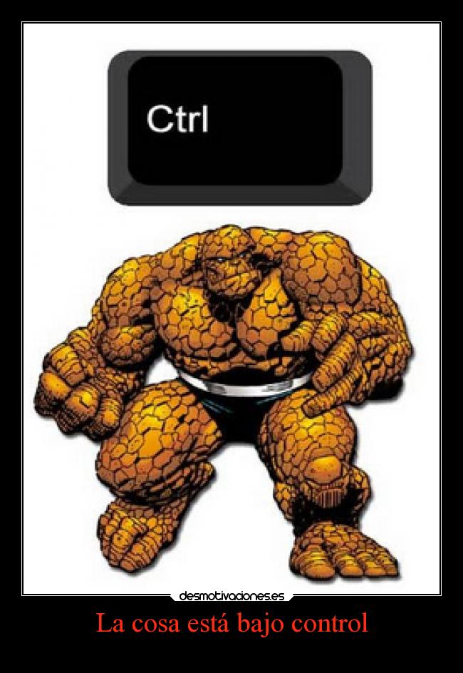 La cosa está bajo control -