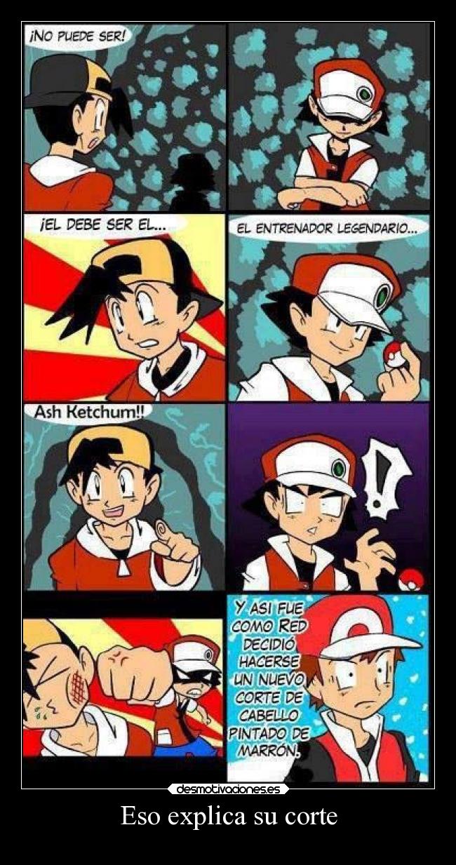 carteles humor graciosas risa pokemon red ash ketchum ashketchum desmotivaciones