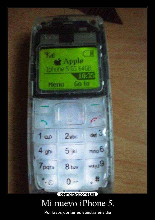 Mi nuevo iPhone 5. - Por favor, contened vuestra envidia