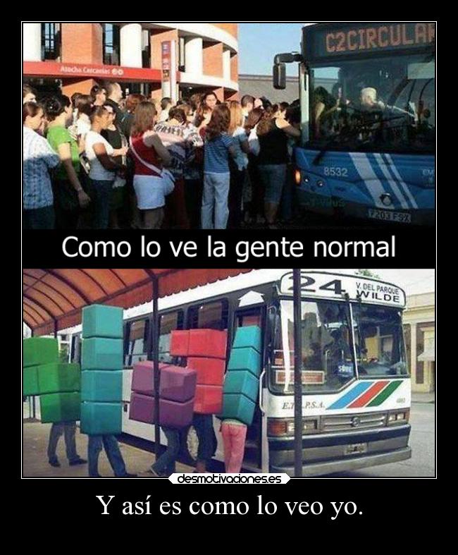 Y así es como lo veo yo. -