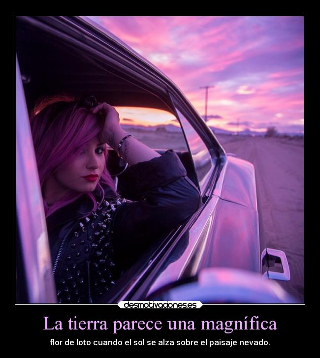 La tierra parece una magnífica -