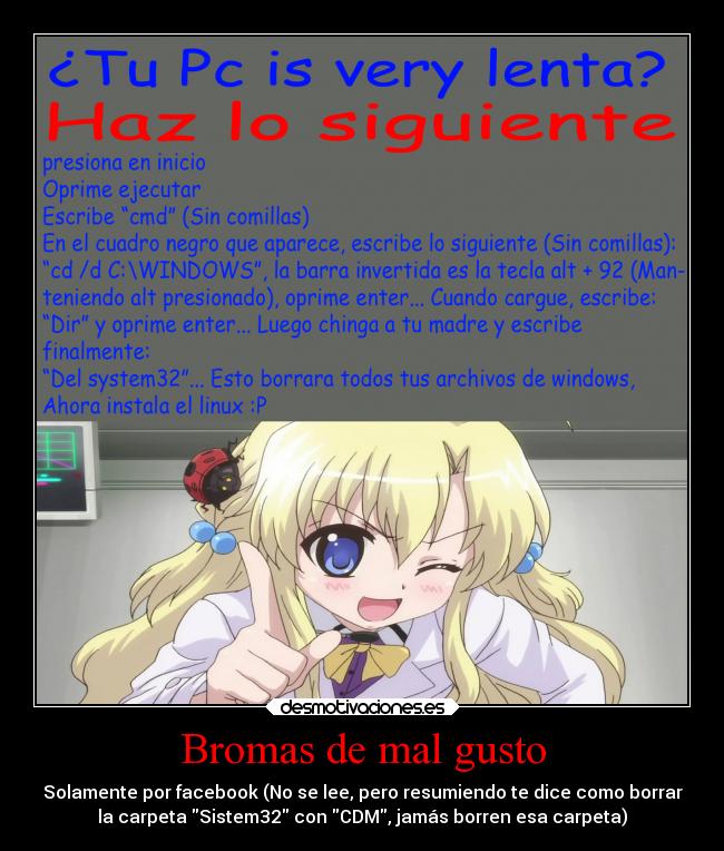 Bromas de mal gusto - 