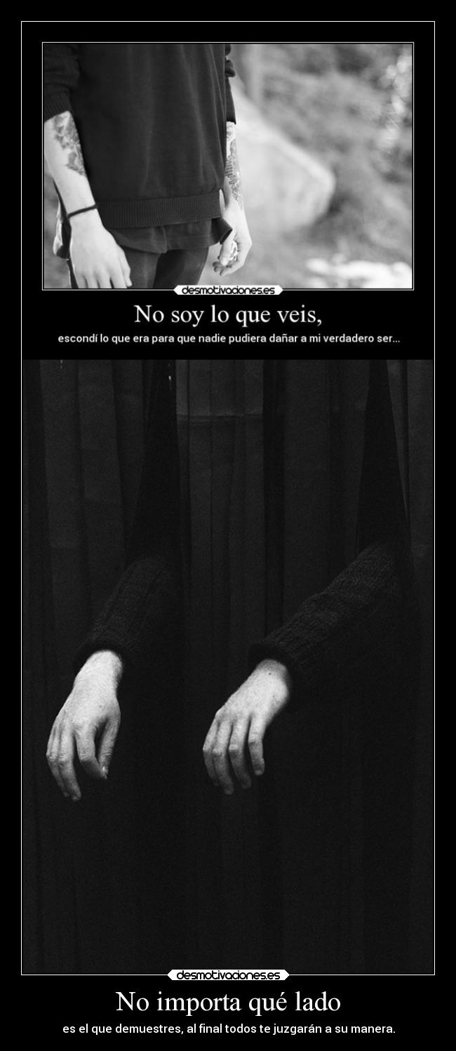 No importa qué lado -