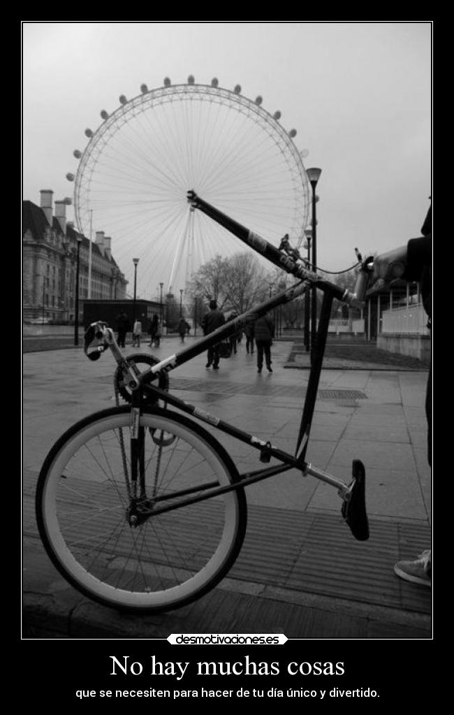 No hay muchas cosas -