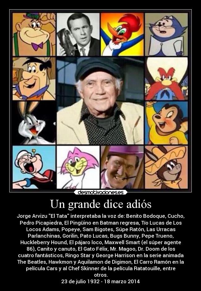 Un grande dice adiós -