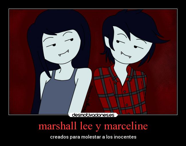 marshall lee y marceline - creados para molestar a los inocentes