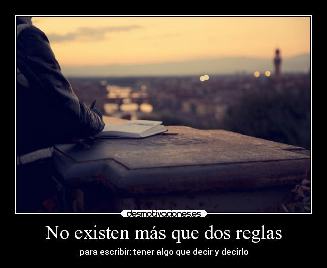 No existen más que dos reglas - 