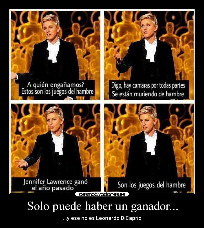 Solo puede haber un ganador... - ...y ese no es Leonardo DiCaprio