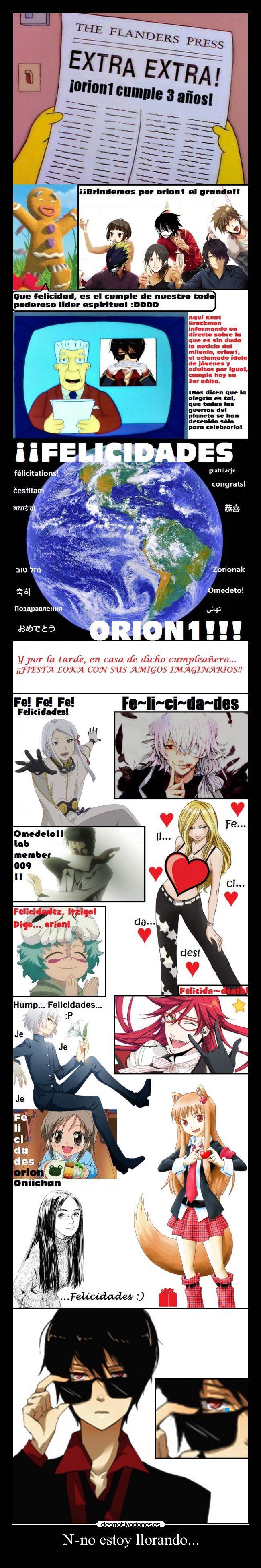 carteles llorar amigos desmotivaciones anime raptorhunters harukaze manga otaku orion1 desmocumple cumpleanos desmotivaciones