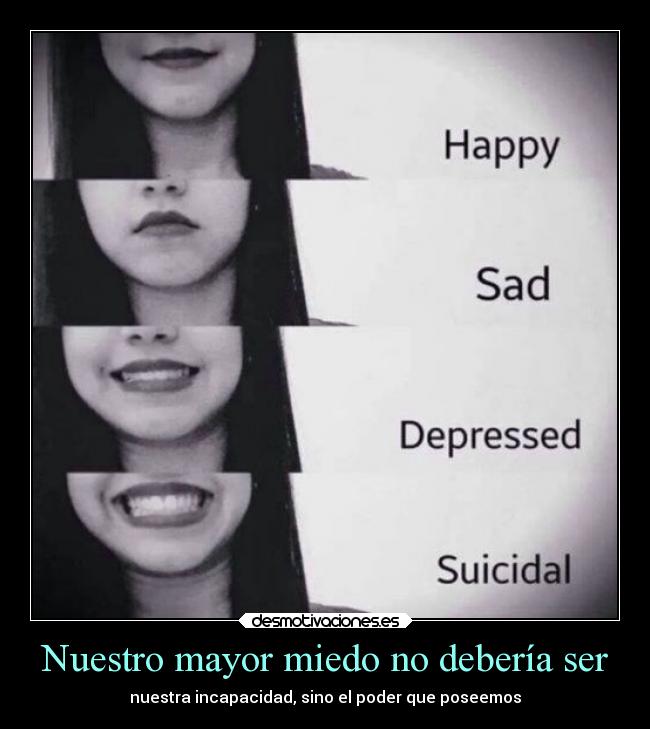 Nuestro mayor miedo no debería ser -