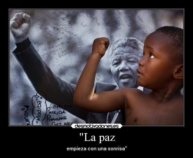 La paz - empieza con una sonrisa