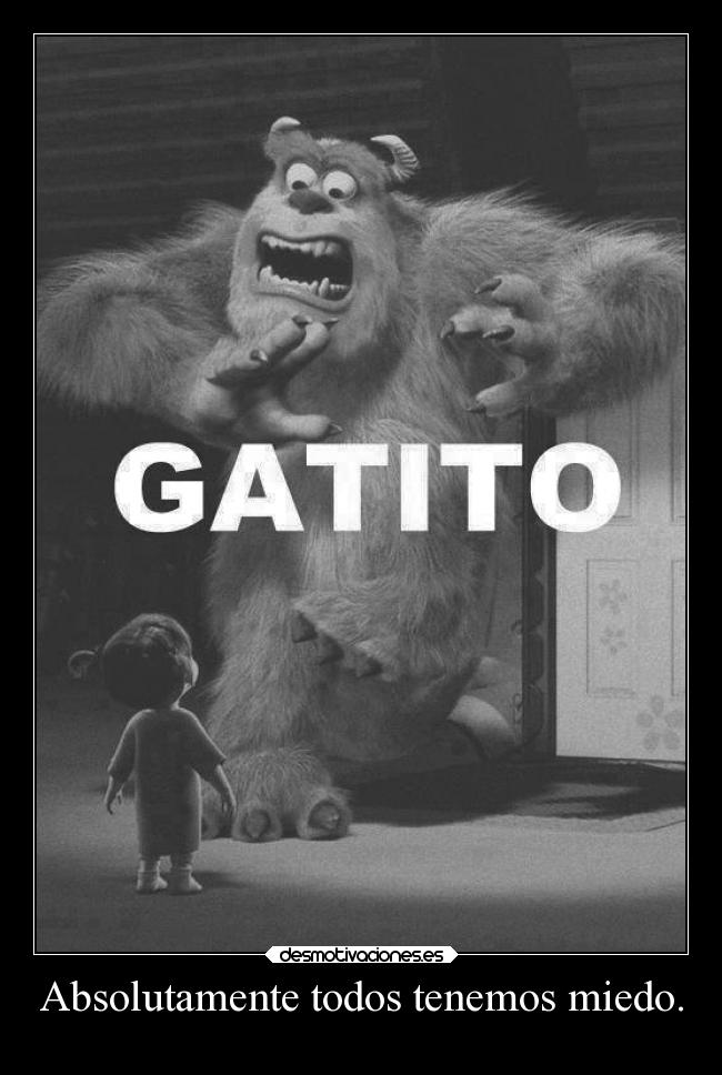 Absolutamente todos tenemos miedo. - 