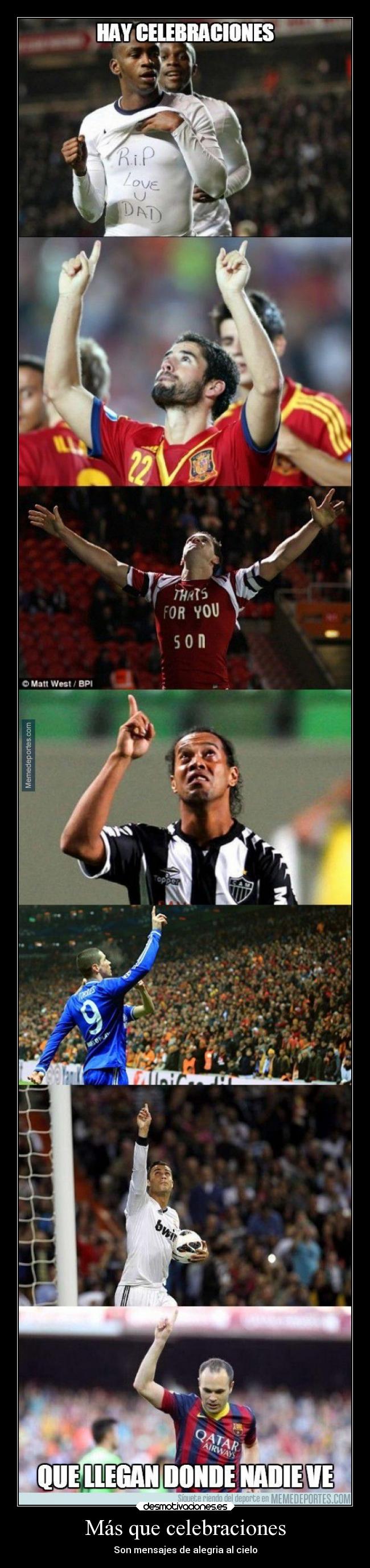 Más que celebraciones - Son mensajes de alegria al cielo