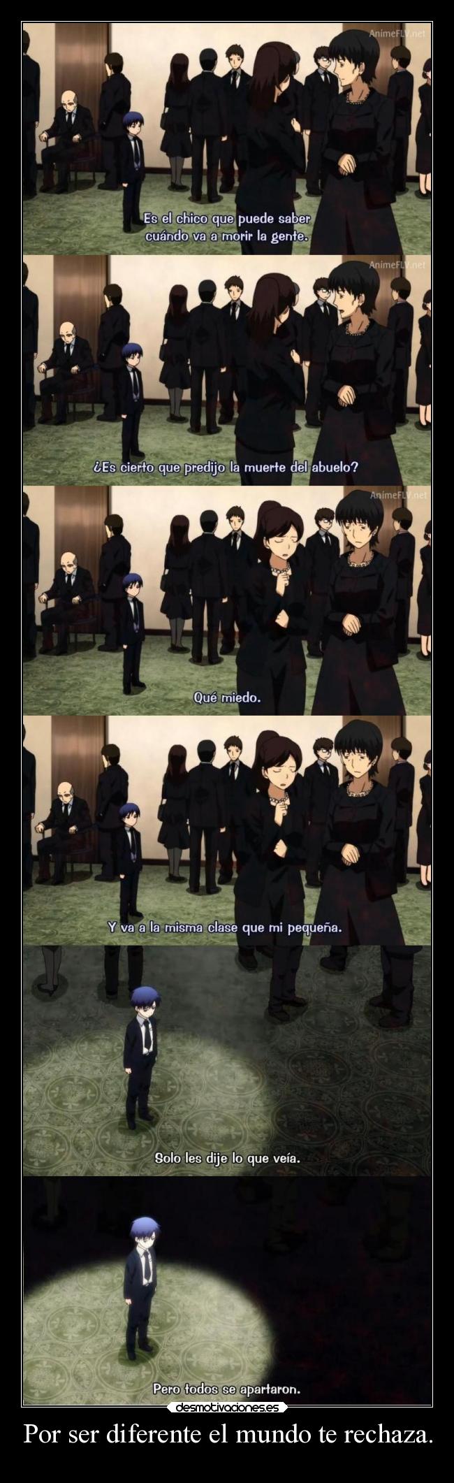 Por ser diferente el mundo te rechaza. - 