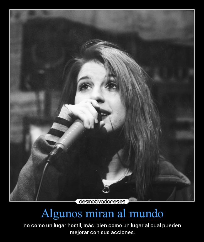 Algunos miran al mundo -