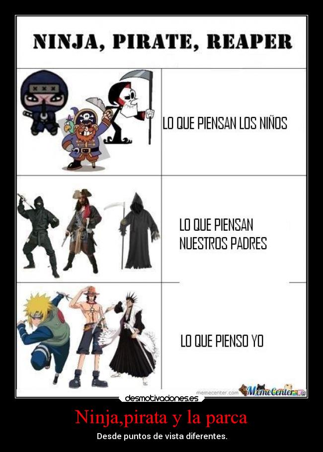 Ninja,pirata y la parca -