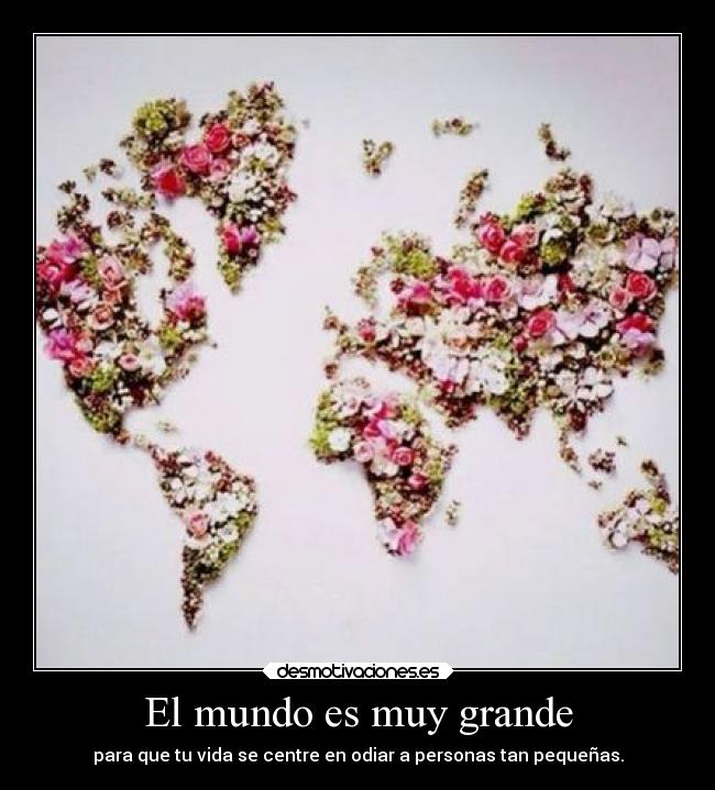 carteles mundo odio alegria desmotivaciones