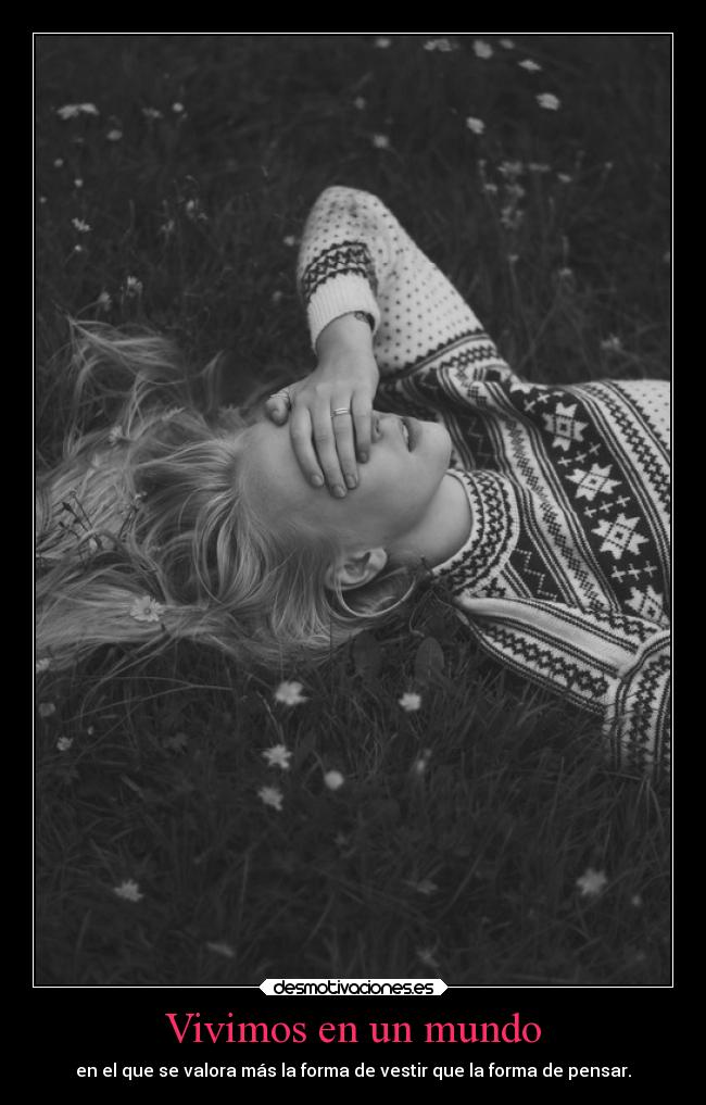 Vivimos en un mundo -