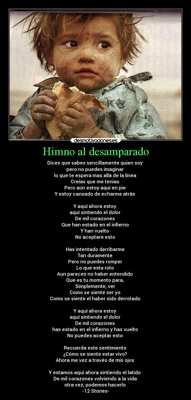 carteles musica 12stones himno desamparado desmotivaciones