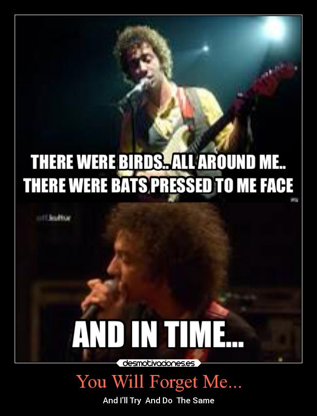 You Will Forget Me... - And Ill Try  And Do  The Same