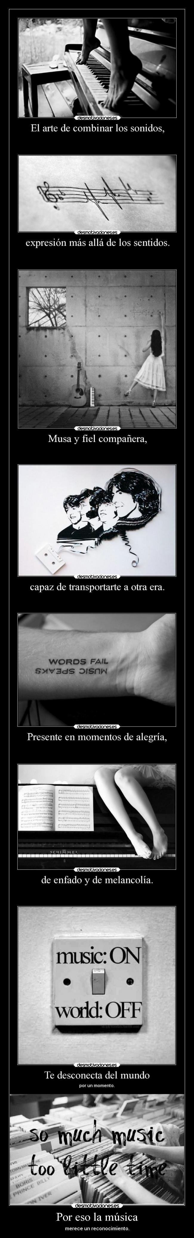 Por eso la música -