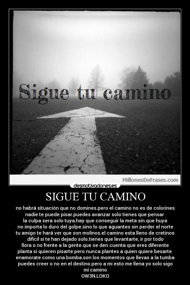 SIGUE TU CAMINO -