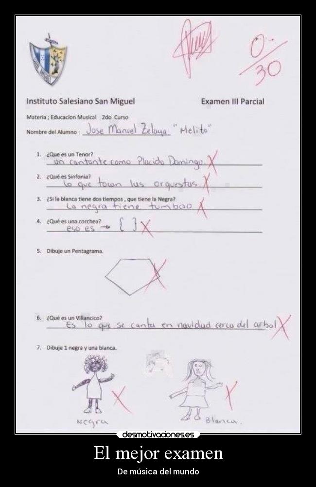 carteles musica examenes notas desmotivaciones
