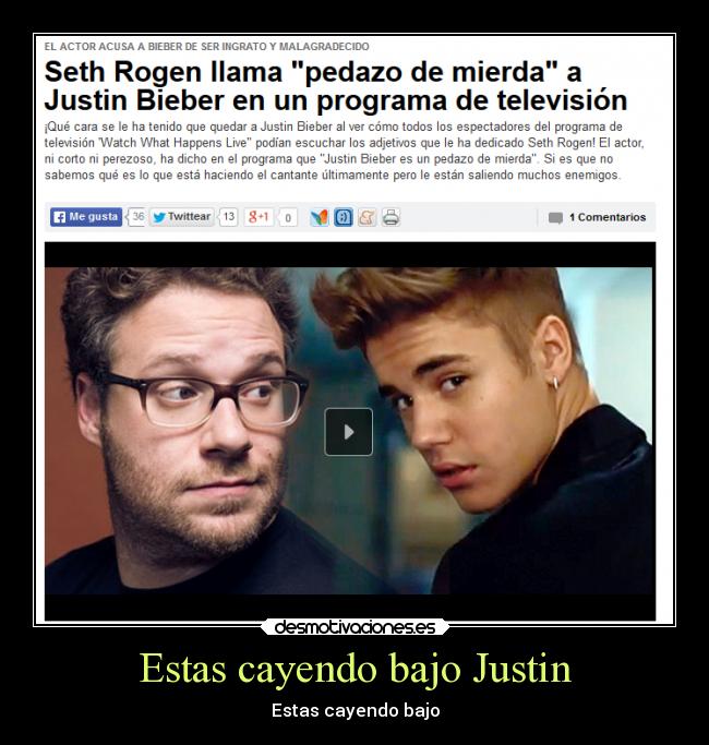 carteles musica justin bieber belieber mierda television desmotivaciones